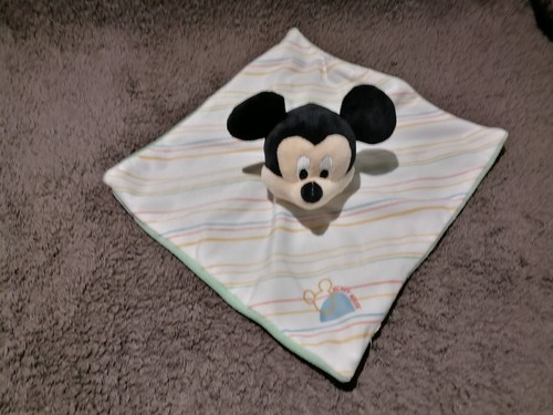 Doudou plat mickey - doudou, rayé