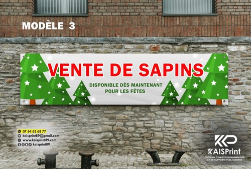 Banderole bâche noël - /bâche,