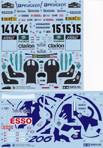 Tamiya decals for 24 - tamiya's, 1/24