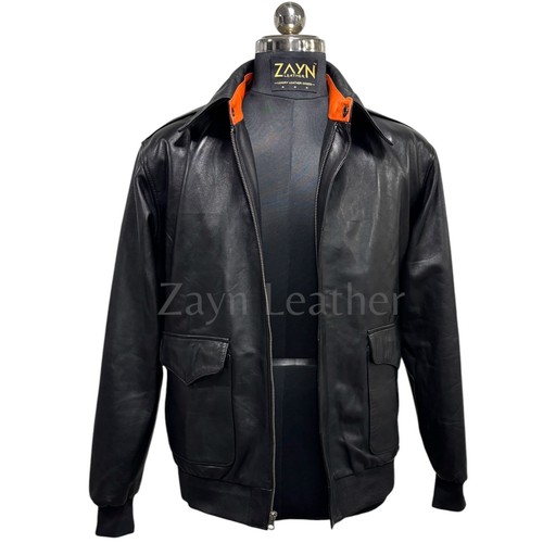 Blouson bombardier cuir - bombardier, en