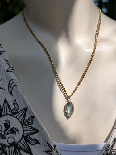 Collier double doré - , en