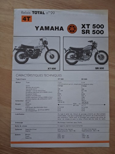 Yamaha xt500 sr500 500 - xt500, sr