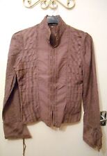 Stunning Lagenlook Layering Vintage Chine Collection Purple Jacket 8 10 12 
