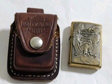 Zippo Harley Davidson Eagle Lighter Made In The USAA Refill!!