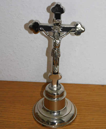 Vintage 1960 croix - sur, socle