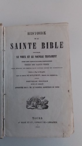 Histoire sainte bible - sainte,