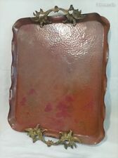 ANCIEN PLATEAU DE SERVICE CUIVRE ET BRONZE