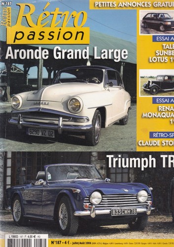Retro passion 187 aronde - n°187,