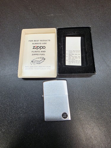 1977 zippo brushed chrome - chrome, full