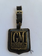 PORTE-CLÉS  CUIR  key ring -  GM GENERAL MOTORS-  Garage SADELL CHANTILLY