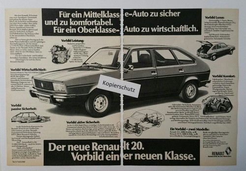 Advertisement renault r20 - advertisement, a5:
