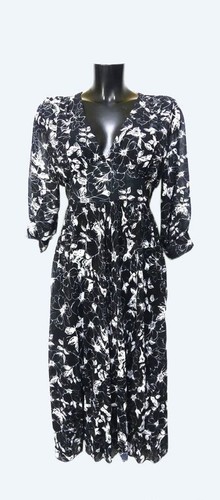 Robe longue senes n b - tb, n&b