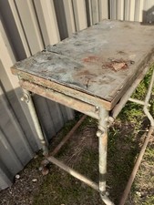  antique metal trade furniture with extension cord, loft,vintage, no enamelled