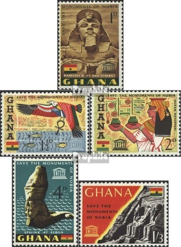 Ghana 157 161 neuf - 1963, nubien