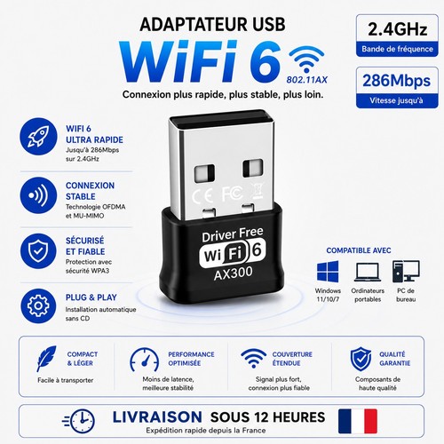 Clé wifi usb ax900 - usb,