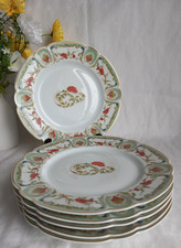 Assiettes à dessert porcelaine de Limoges Haviland Mozart Chantoung