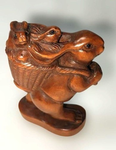 Ancien netsuke porte clés - ancien, (porte-clés