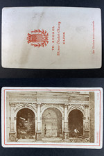 France, Hotel de Vogüé, portal, Dijon, photo. Th. Scarf Vintage CDV Albumen Pri