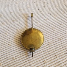 Ancien Petit Balancier Pour Pendule – Signé - Poids 109 gr - long 10,5 cm