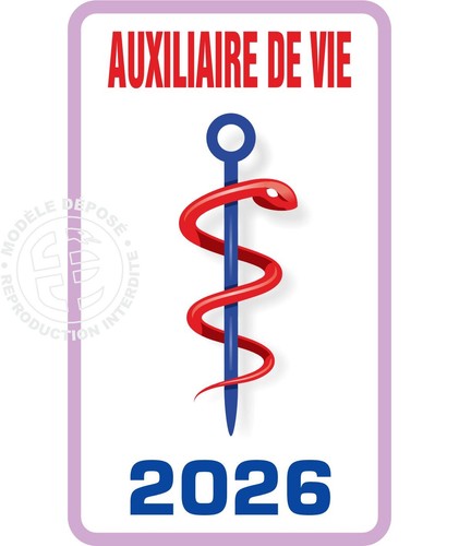Caducée auxiliaire vie - auxiliaire,