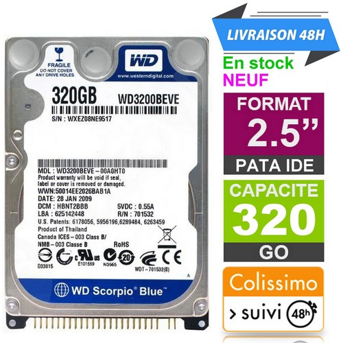 Disque dur ide - disque, 2.5"
