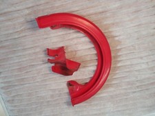 1986-87 YAMAHA TT 350 TT350 FRONT BRAKE DISC ROTOR GUARD OEM Red Nice!