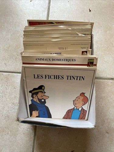 Lot fiches tintin - de, atlas