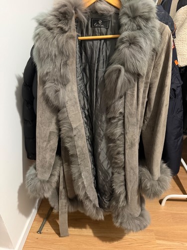 Manteau daim fourrure - daim,