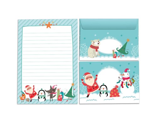 Set papier lettre père - de,