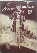 LA REVUE DE MADAME n° 392 du 27 Avril 1933 Mode Chapeau Tricot pour femme
