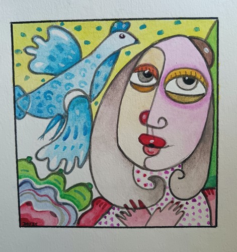 The blue messager