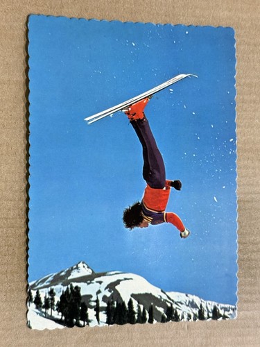 Postcard skiing mobieus flip - skiing,