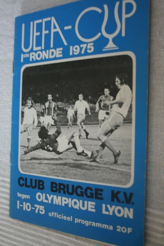 Programme club brugge v ol - programme,