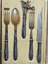 Silver cutlery set stuffed punch Minerva new