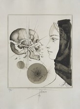 Pierre-Yves TREMOIS - Original Lithograph Signed Numbered 1974 Face