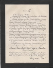1902 Death notice Eugène MOUTON dit MÉRINOS magistrate writer - Marseille