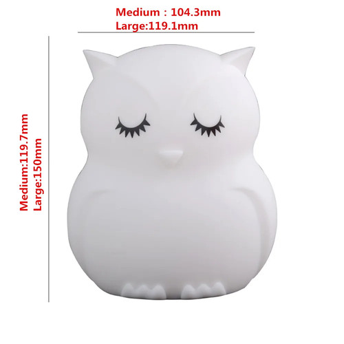 Lampe nuit hibou - hibou, tactile