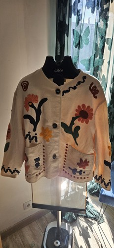Zara veste femme coton - veste,