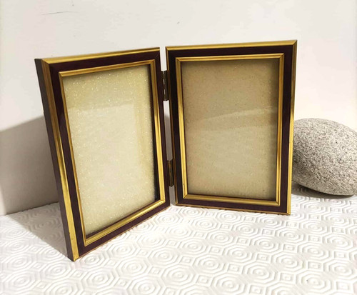 Double cadre photo articulé - double,