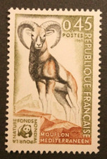 Timbre - FRANCE - Mouflon méditerranéen - Neuf ** - YT1613 - 1969