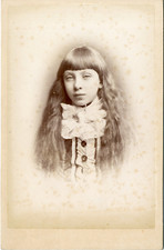 Bassano, Portrait jeune femme aux cheveux longs, ca.1880, Vintage albumen print,