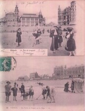 CROQUET Sport 18 Vintage Postcards pre-1940 (L3853)