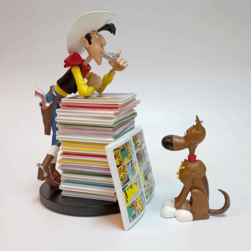 Figurine résine lucky luke - figurine,