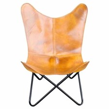 Housse De Remplacement Pour Fauteuil Papillon En Cuir Vintage Fait Main Relax
