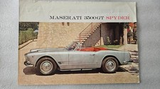 1959 ? Brochure Catalogo MASERATI 3500 GT SPYDER : dépliant de 4 pages