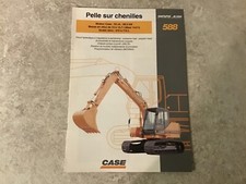 POCLAIN CASE EXCAVATOR ON CATERPILLARS 588 advertising documentation period brochure 