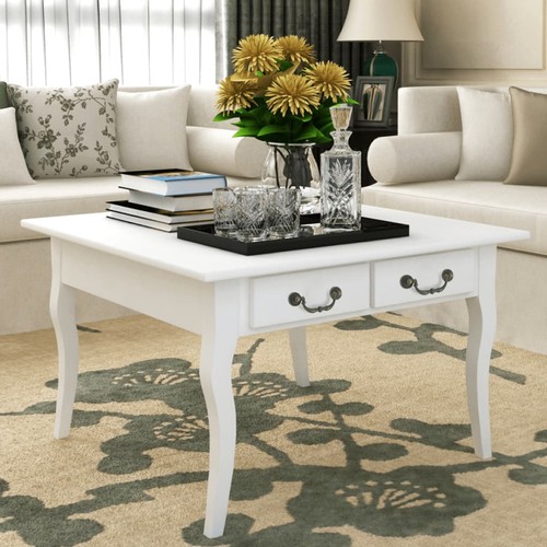 Table basse tiroir blanc - basse,