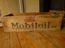 ancienne caisse bois mobiloil