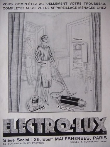 Publicité 1930 electro lux - 1930, electro-lux