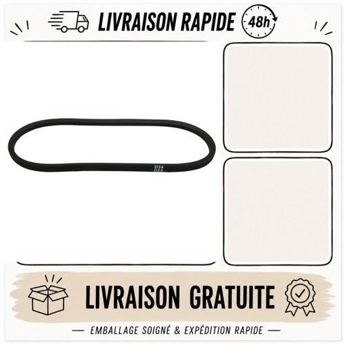 Courroie transmission lisse - transmission,